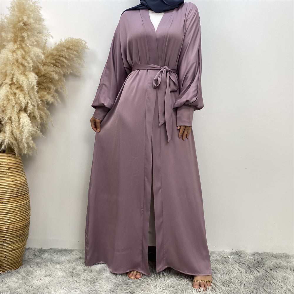 1975 plain muslim abaya cardigan dress