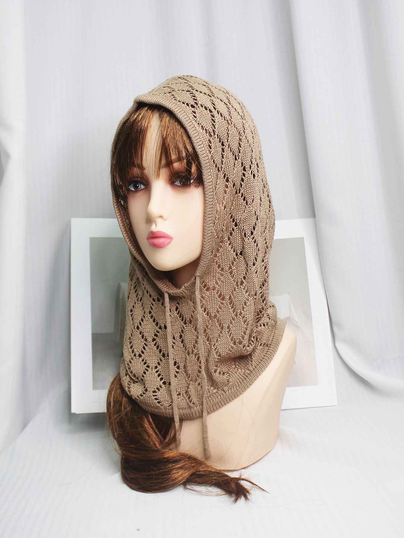 XLT001  Lightweight Hollow-out Pattern Woolen Jersey Cap