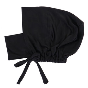 8022  Plain Polyester Adjustable Elastic Strap Closed Cap