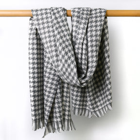 SW-20210223 Houndstooth winter scarf