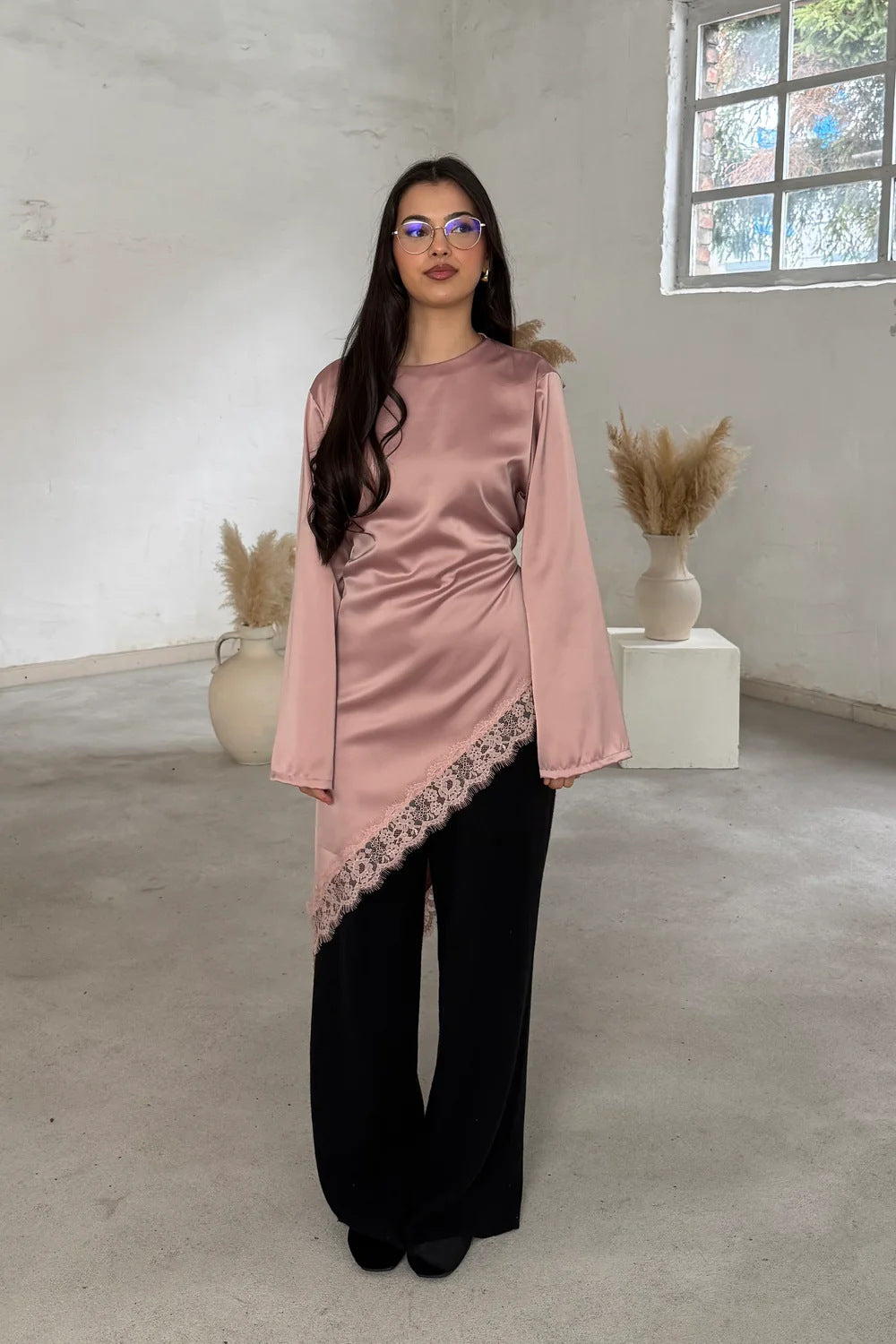 T04  Casual Fashion Slim Fit Abaya Long Dress