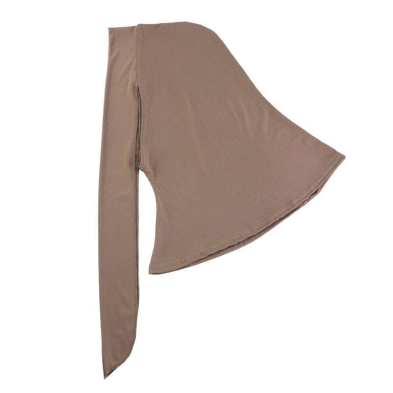 JDT-490G  Tie-Back Polyester Spandex Hijab Undercap Ninja Cap