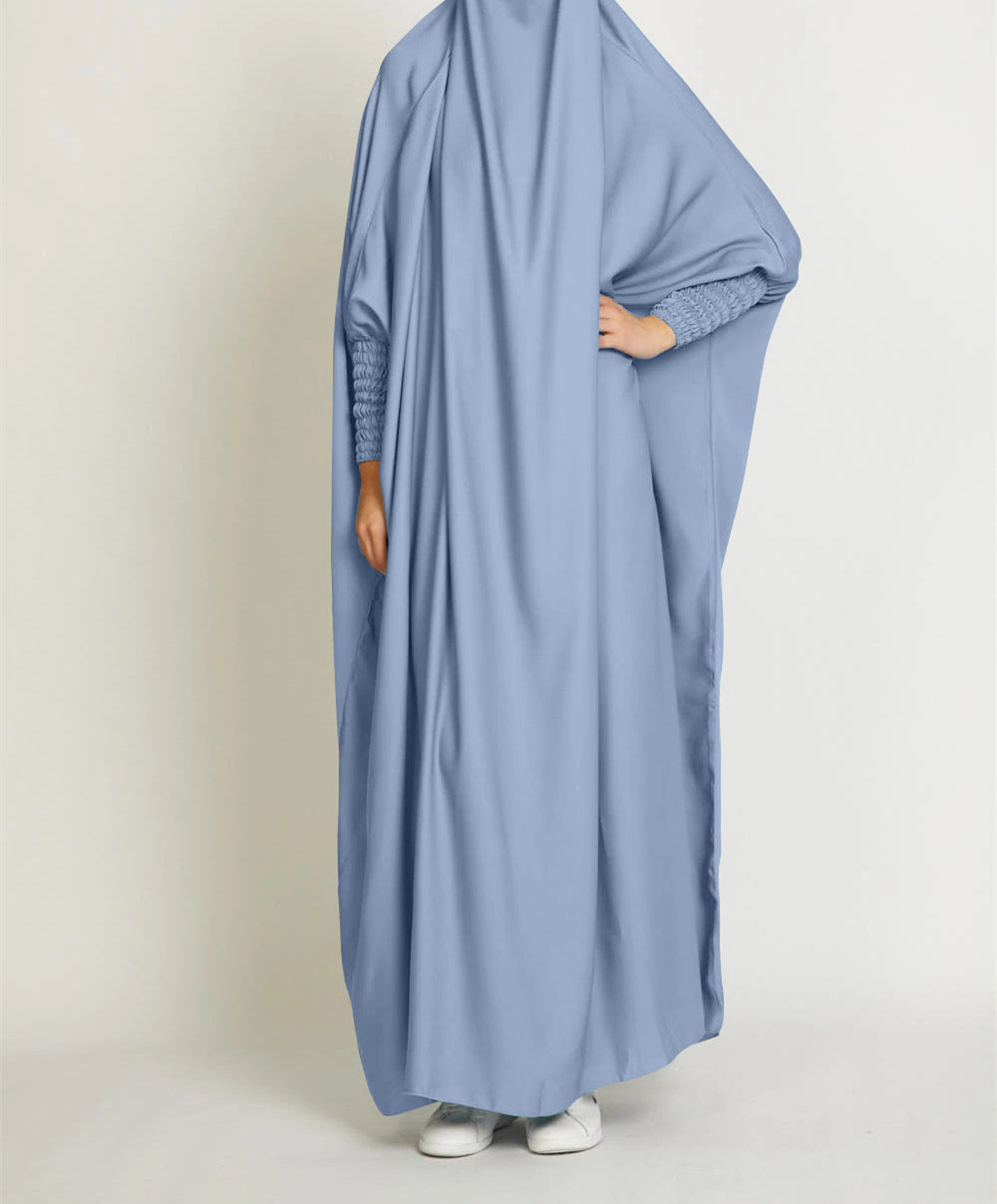 535  Plain Large Swing Abaya Matching Family Dress