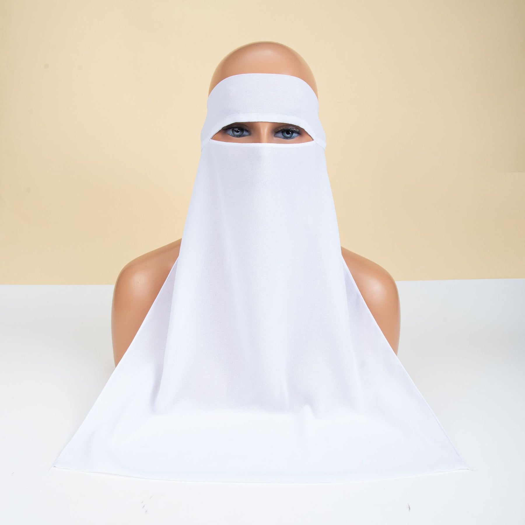 8.6-3  Plain Chiffon Hijab Face Niqabs Veil