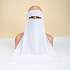 8.6-3  Plain Chiffon Hijab Face Niqabs Veil