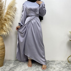 6345 plain muslim abaya dress