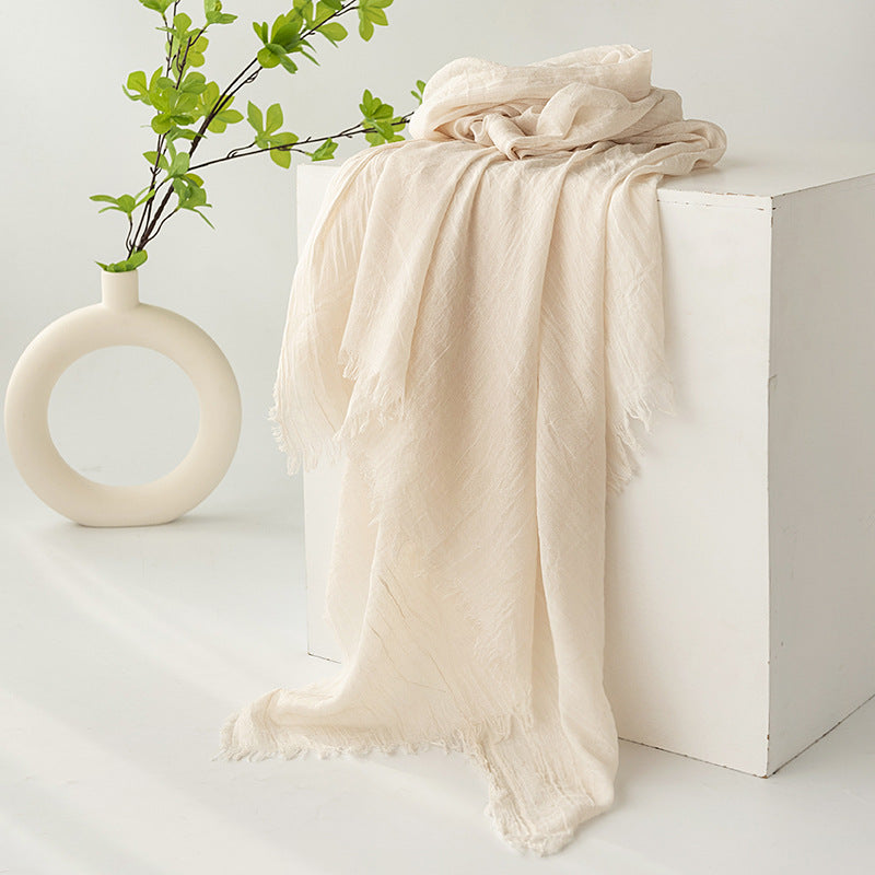 FH24-5559（2） Cotton and linen scarf scarf  winter scarf