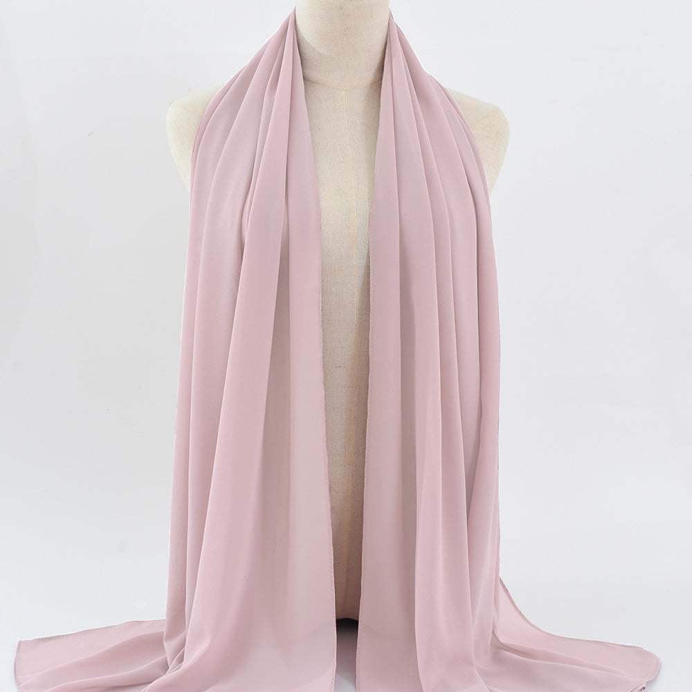 G50 132 warna Tudung chiffon mutiara