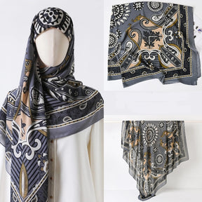 130 crystal chiffon 01  130*130cm Chiffon Scarf Silk Printed Sunscreen Scarf