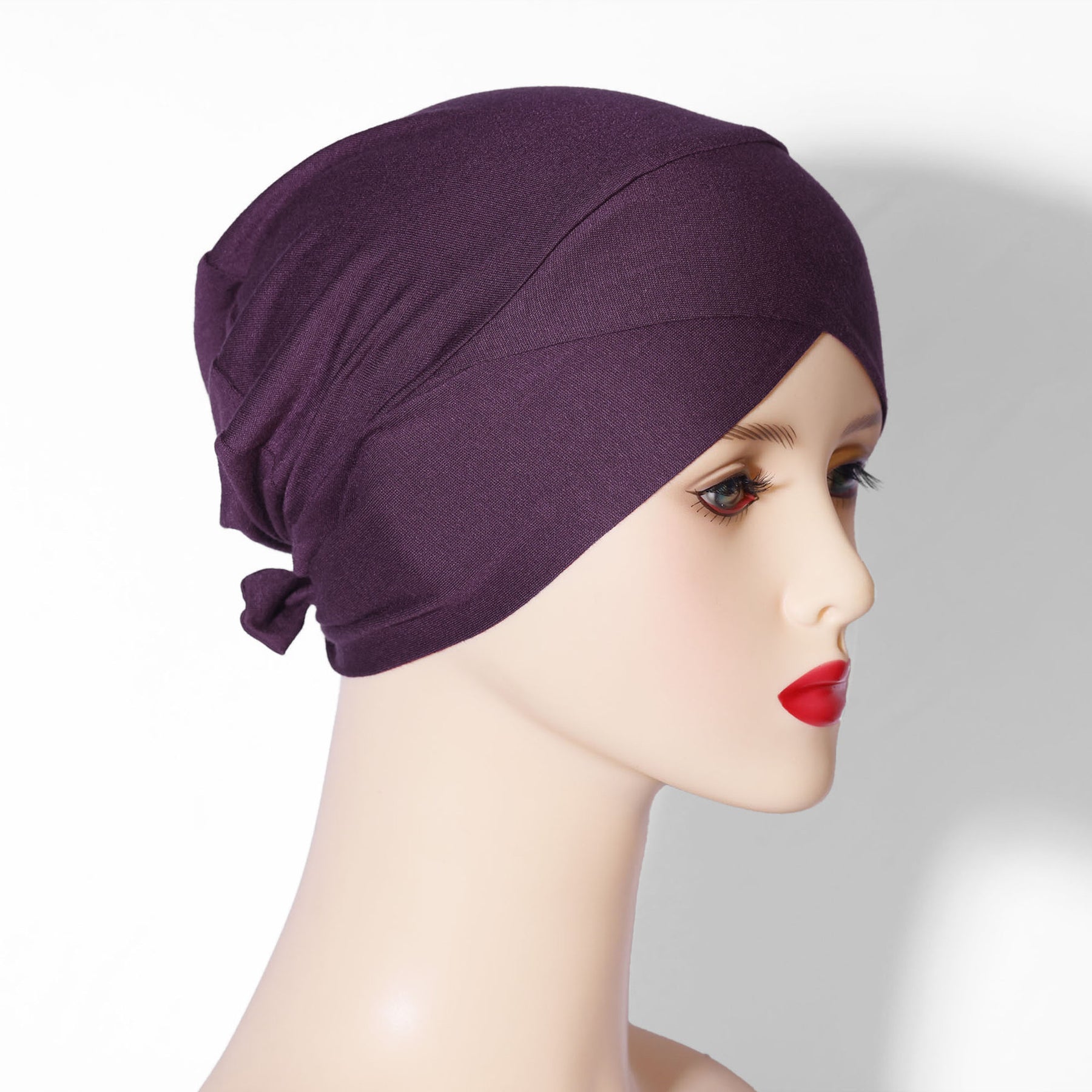 ORU-01  Solid color modal new base cap solid color headscarf