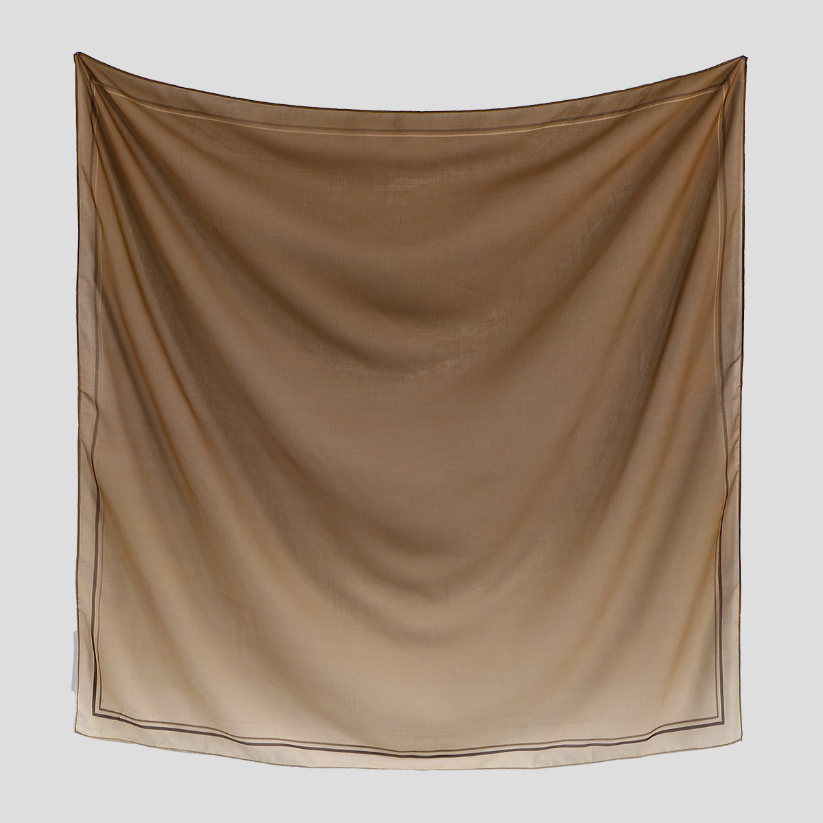 FH180  110*110cm Printed Voile Ombre Border Women’s Square Scarf