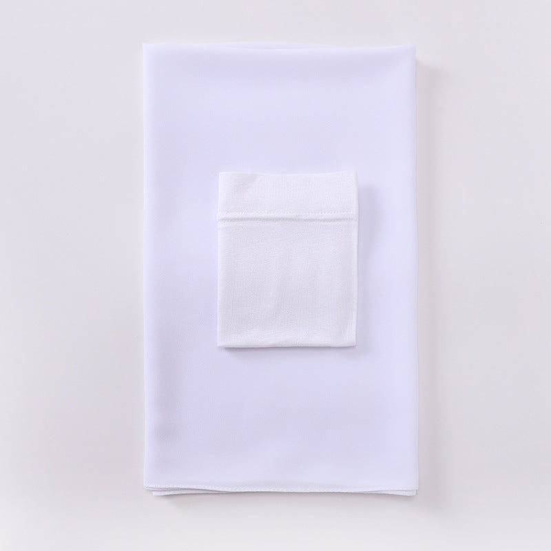 MSL288 Plain Jersey Chiffon Pearl Hijab Undercap