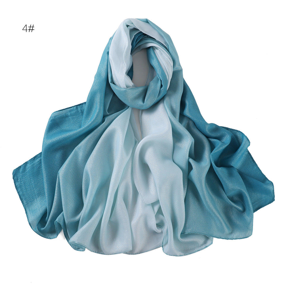 YZ199  Gradient color headscarf shawl women's scarf