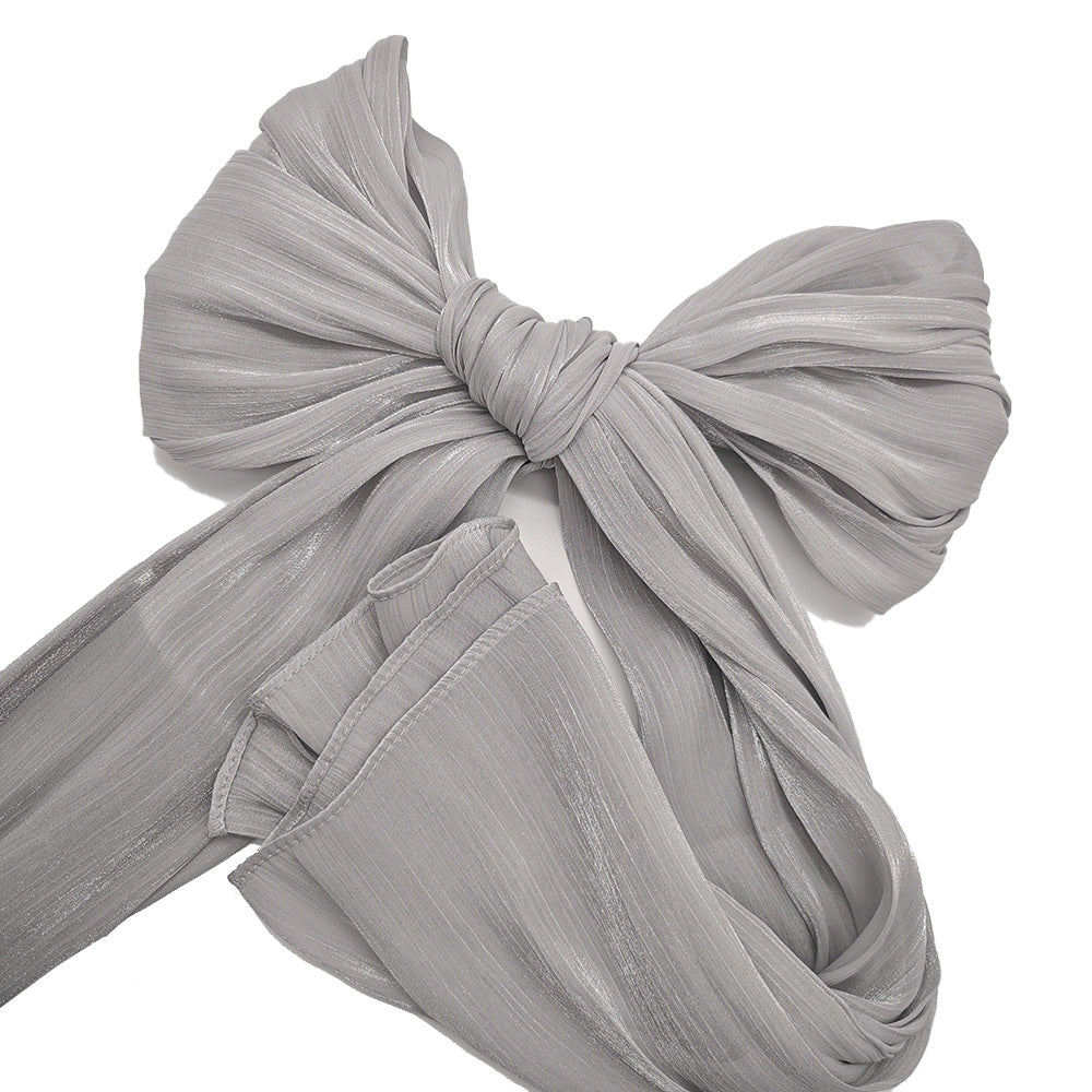 JS005  Island Satin Crepe Long Scarf