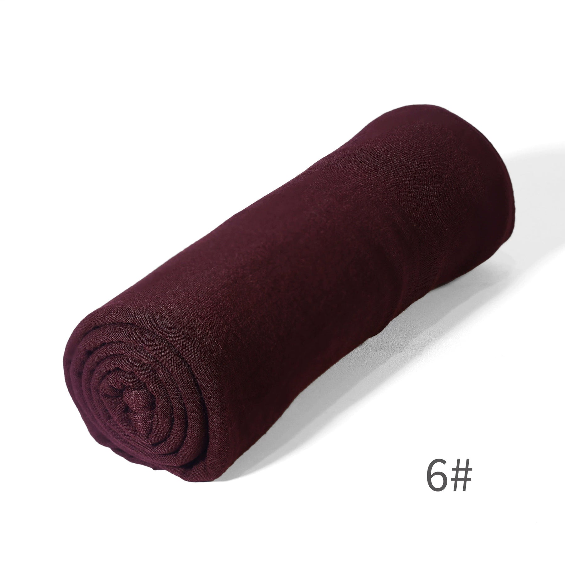GRD14  Plain Asymmetric Mercerized Cotton Jersey Wrap Hijab