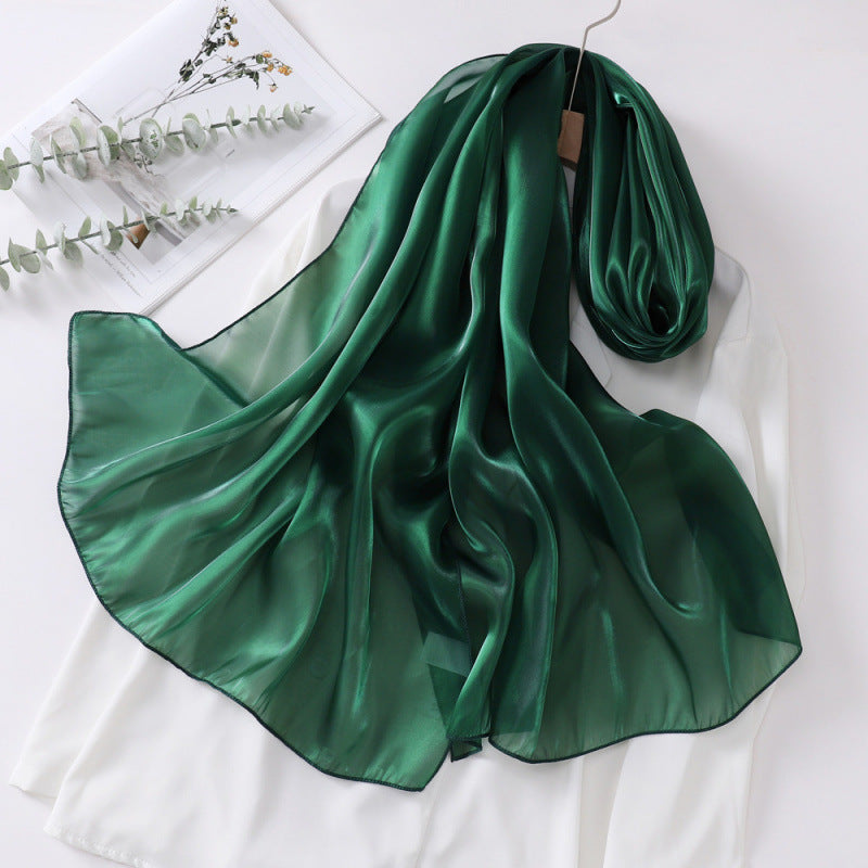 OGS01  Plain Glossy Organza Silky-Look Hijab