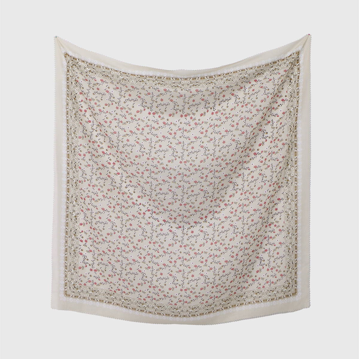 SM013  110*110cm Printed Voile Sun-Shading Square Scarf