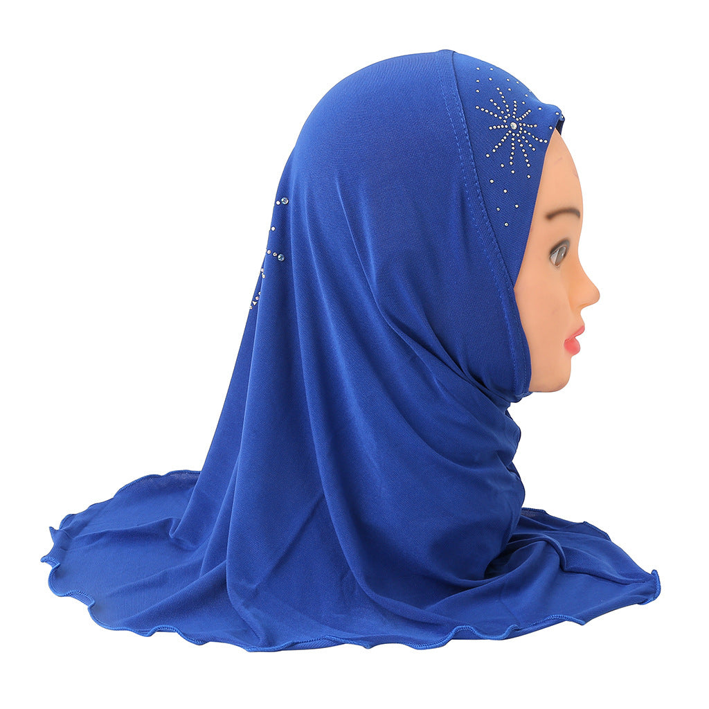 H042 2-7 years old plain hijab turban hat