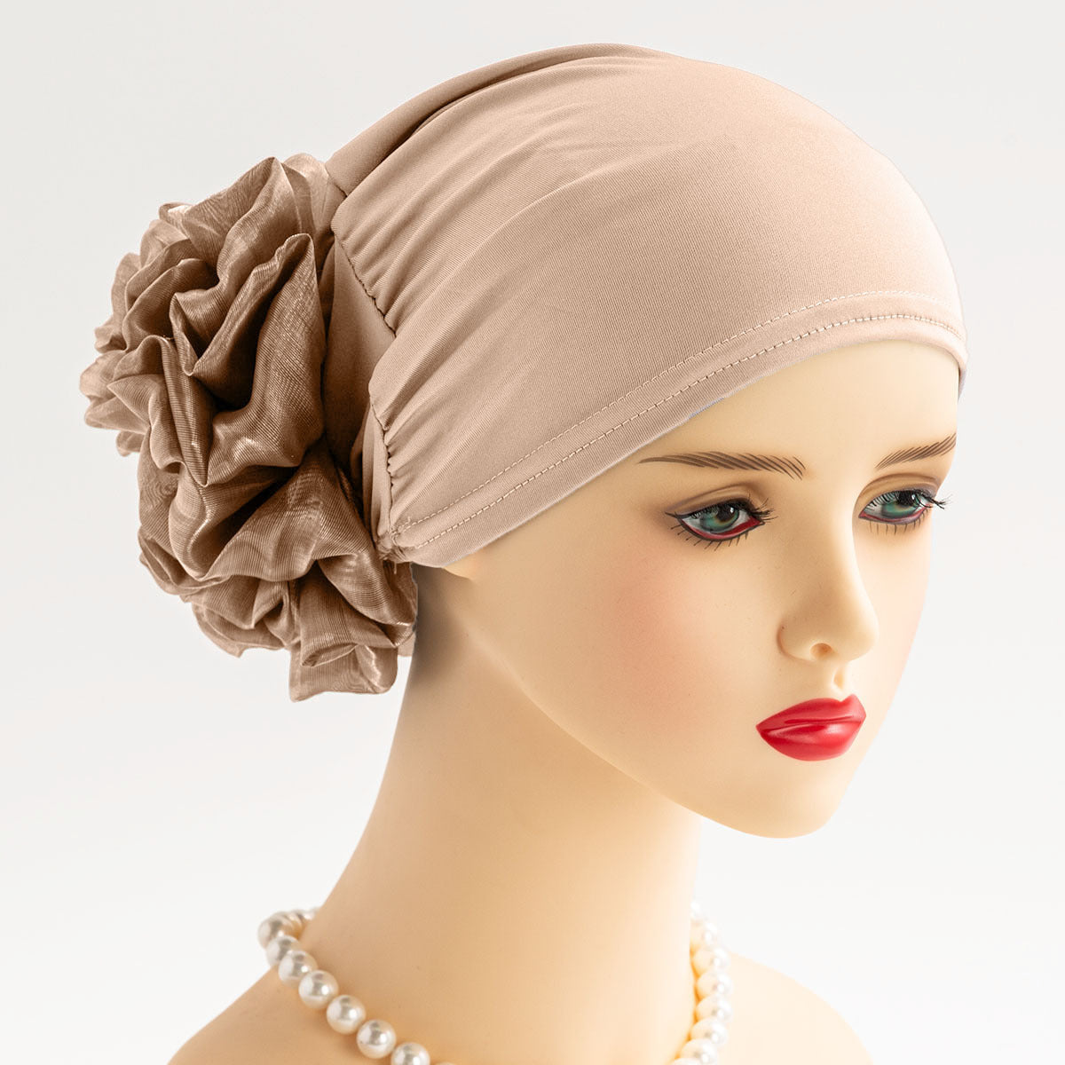 HD-01-1 Ladies new headscarf classic flower decoration hat