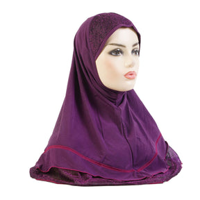 H310 Crystal linen plain instant hijab