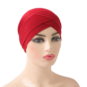 H117 plain hijab turban hat