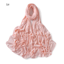 YZ101  Small-Size Plain Mercerized Cotton Jersey Hijab