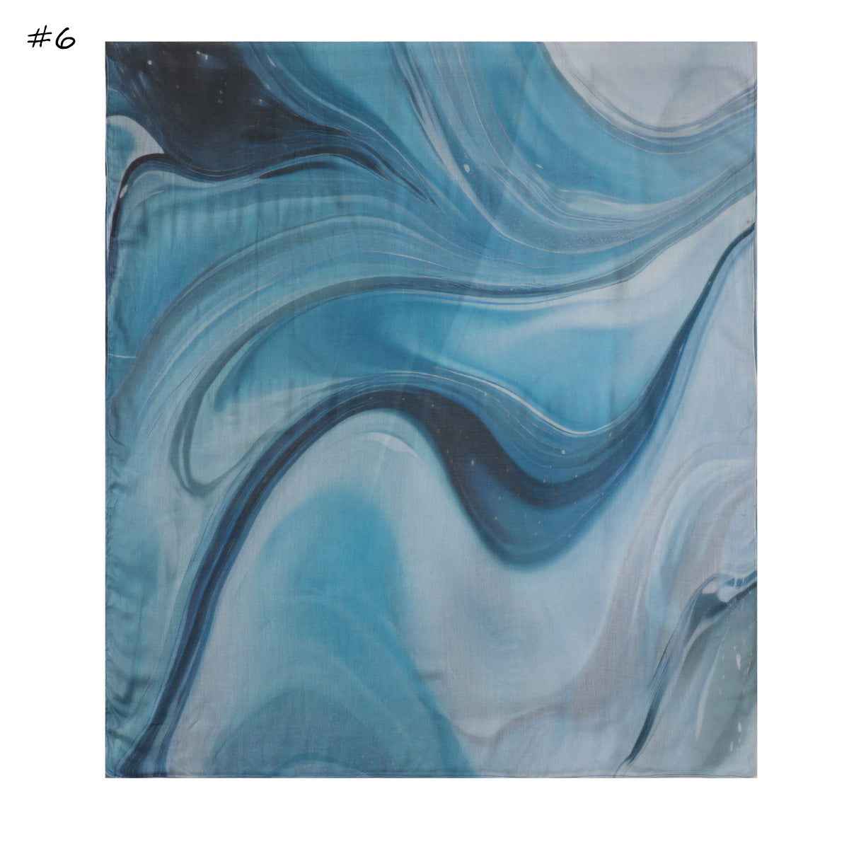 MD4-9  High quality abstract art print single stitch long scarf soft and breathable hijab