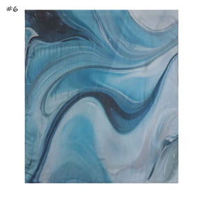 MD4-9  High quality abstract art print single stitch long scarf soft and breathable hijab