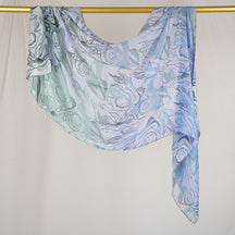 DL001  Double-Sided Modal Printed Single-Stitch Right-Angle Rolled-Edge Hijab