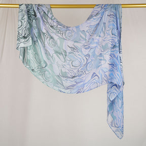 DL001  Double-Sided Modal Printed Single-Stitch Right-Angle Rolled-Edge Hijab