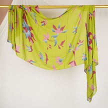 DL001  Double-Sided Modal Printed Single-Stitch Right-Angle Rolled-Edge Hijab