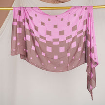DL001  Double-Sided Modal Printed Single-Stitch Right-Angle Rolled-Edge Hijab