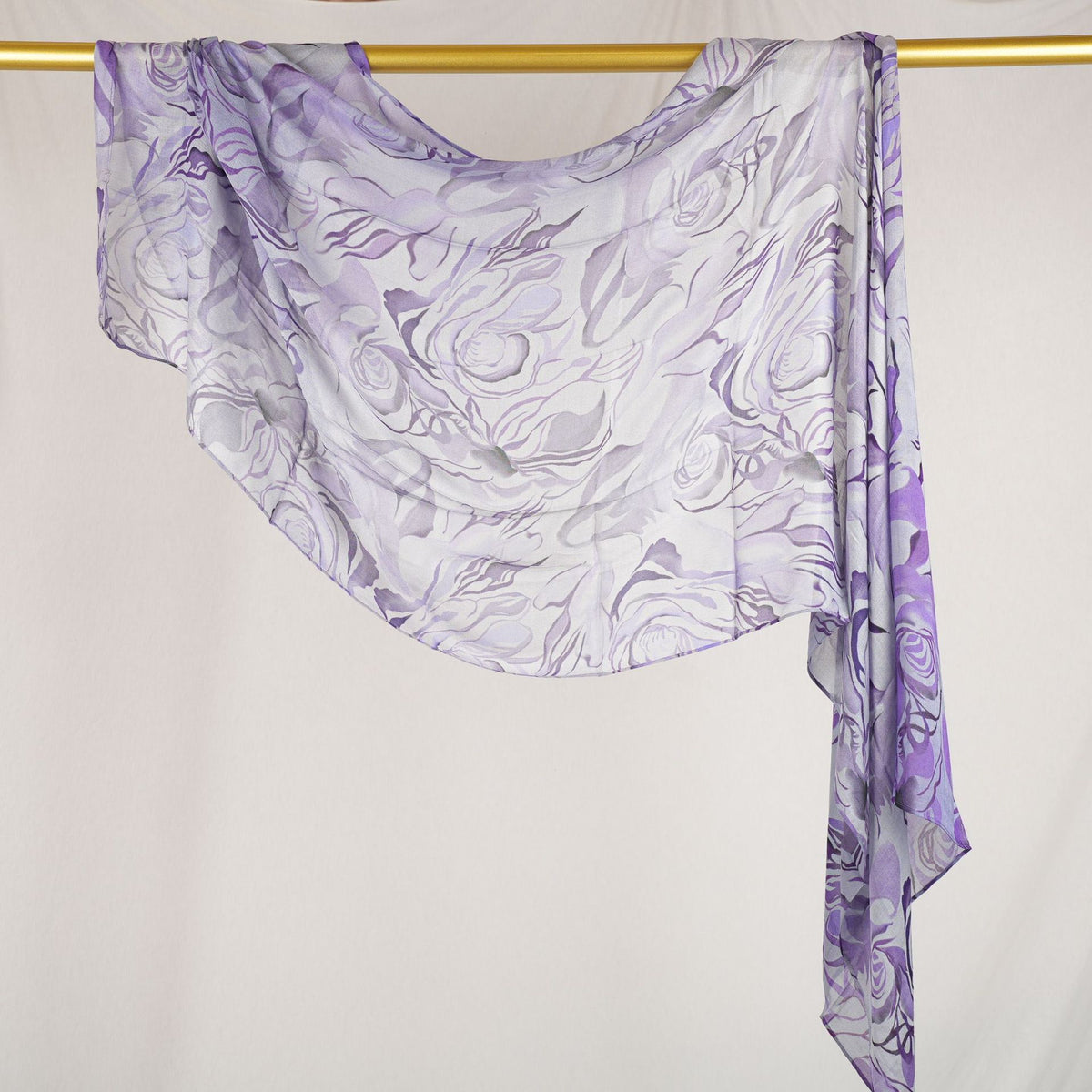 DL001  Double-Sided Modal Printed Single-Stitch Right-Angle Rolled-Edge Hijab