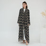 4 - Jet Black Open Abaya