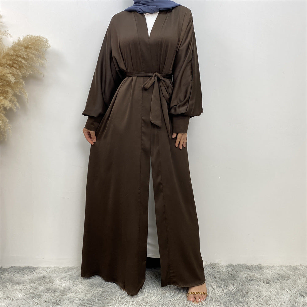 1975 plain muslim abaya cardigan dress