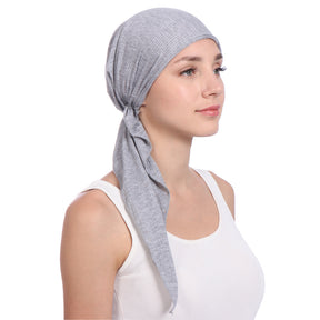 TJM-抽条飞机帽 pleated plain hijab turban hat