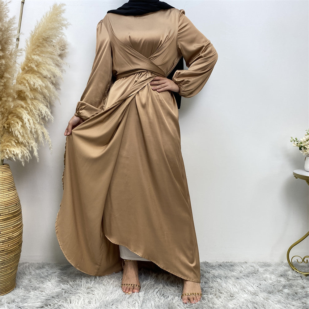 6345 plain muslim abaya dress