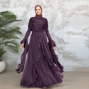 LR1169  Double-layer waist dress – no hijab