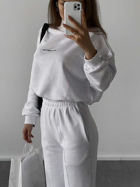 M1051  Women's New Spring Printed Sweatshirt 2-Piece Set