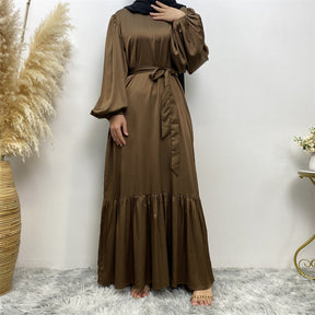 6531 plain muslim abaya dress