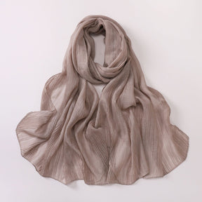 B-240510-1  Crumpled silk scarf (MOQ:2)