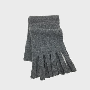 Ywzz-2023-008 Solid Color Knitted Fringed Wool Blend Scarf