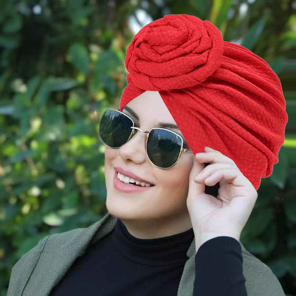 9366 Floral Bubble Turban cap-Made-to-Order Product
