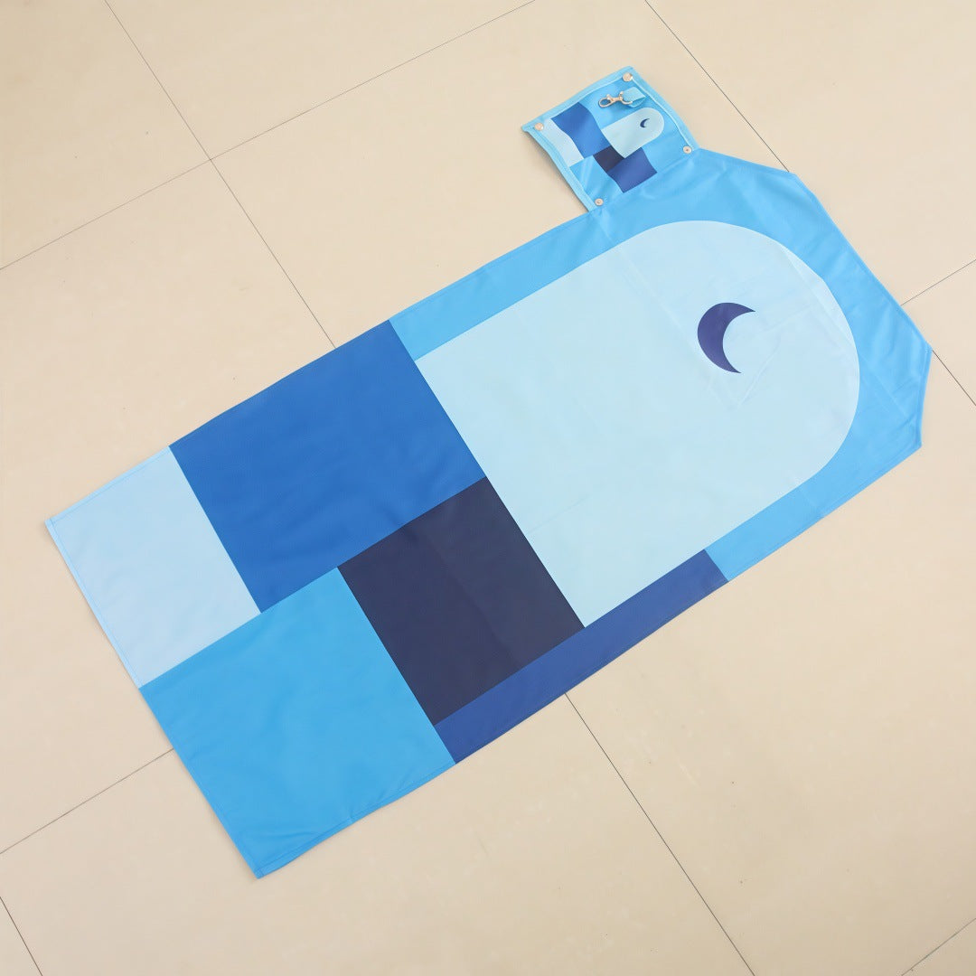 301126  Outdoor Portable Keychain Printed Polyester Prayer Rug