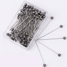 BZ119  Stainless Steel Electroplated Round Bead Fixing Pin - MOQ：20