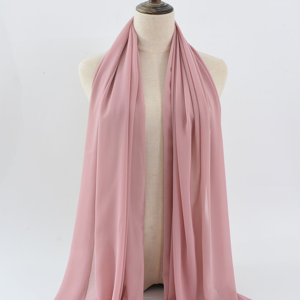 G50 132 warna Tudung chiffon mutiara