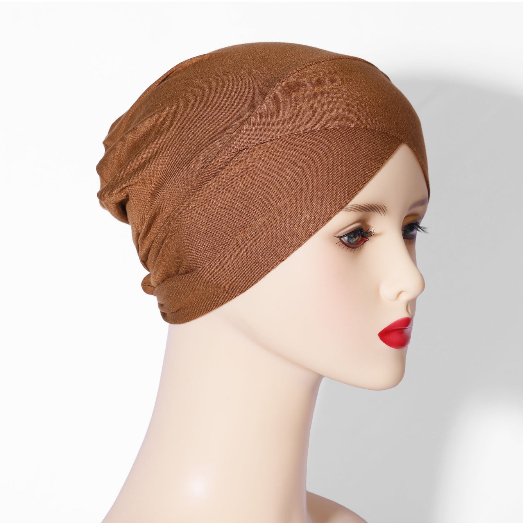 ORU-01  Solid color modal new base cap solid color headscarf