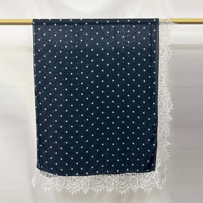 2026434  Modal double-sided print lace L-trim hijab