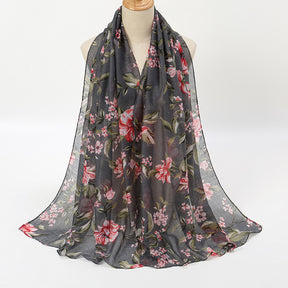 VS589 printed voile hijab scarf