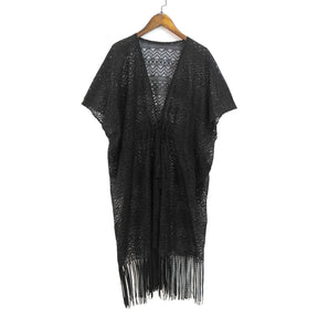 00056 Hollow lace shawl V-neck all-match tassel lace